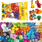 Модель конструктора, классический город, девочки и мальчики без коробки, 1000 деталей, креативные идеи, набор Moc