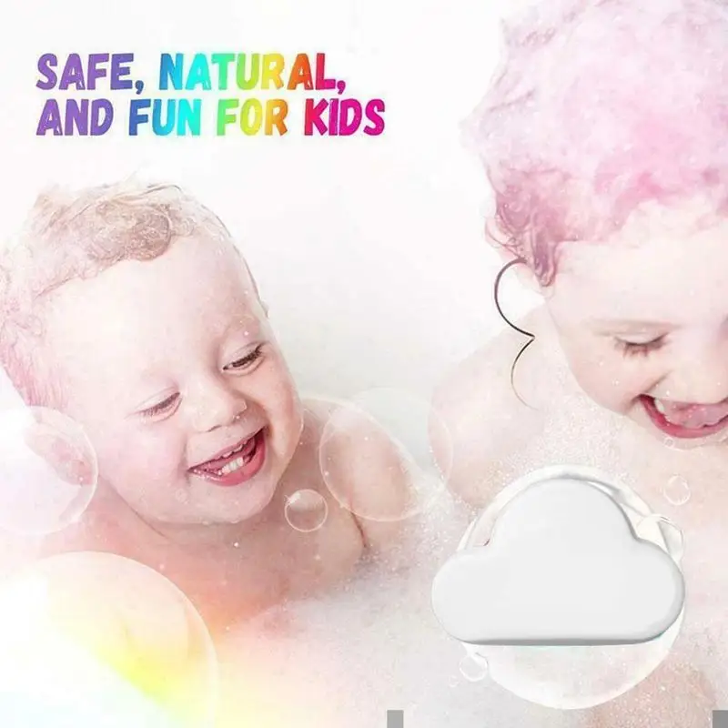 

New arrival Natural Skin Care Cloud Rainbow Bath Salt Bath Exfoliating Bubble Bombs Moisturizing Ball Bath Essential Suppli M0Q8