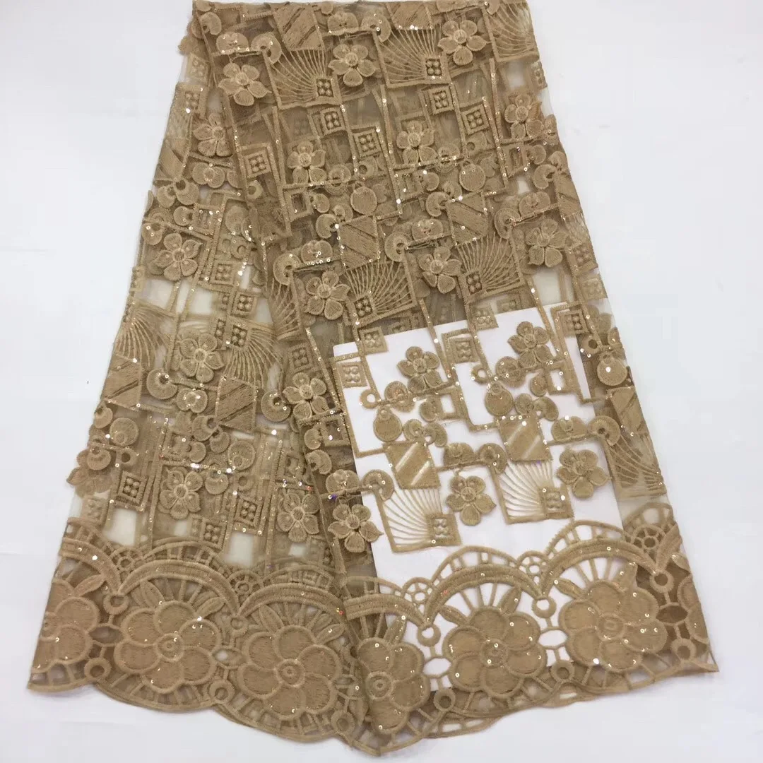 Новинка стильная ткань для коричника кружевная высокого качества с вышивкой и