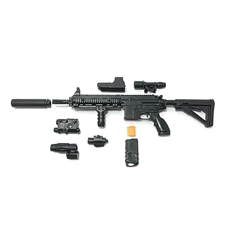 1 комплект 1:6 PUBG HK416 сборная винтовка модель рандого строительного кирпича для