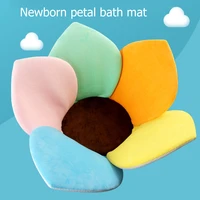 baby blooming flower baby newborn bathtub foldable lotus shape flower bath tub soft shower seat cushion