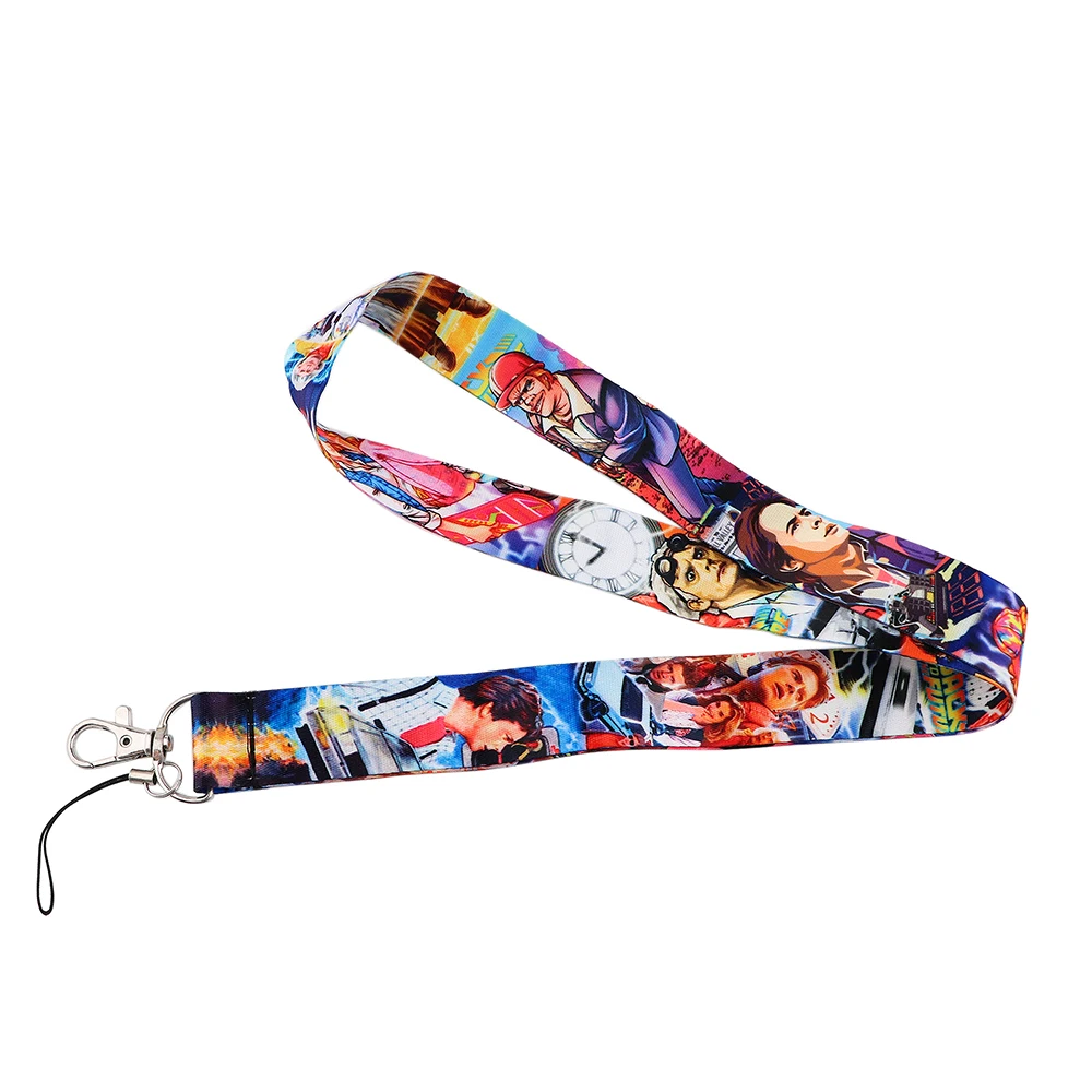 lt1042 back to the future lanyard for keychain id card cover pass student mobile phone usb badge holder key ring accessories free global shipping