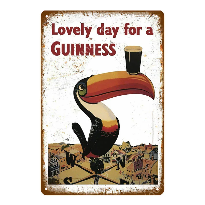 YD7205AI Guinness хороший для вас металлический плакат оловянные знаки винтажный Настенный декор для бара паба клуба человек пещера декоративная пластина YI-123 - Цвет: YD7205AI