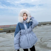 new women winter coat down jacket real fox fur short fashion parka female thicken warm outerwear windproof waterproof clothes