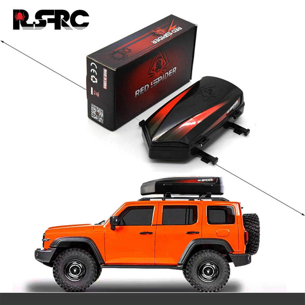 

RC Car Roof Luggage Box For 1/10 TRAXXAS TRX-4 G500 TRX4 TRX-6 G63 Defender Bronco scx10 II 90046 90047 AXIAL yokomo D110