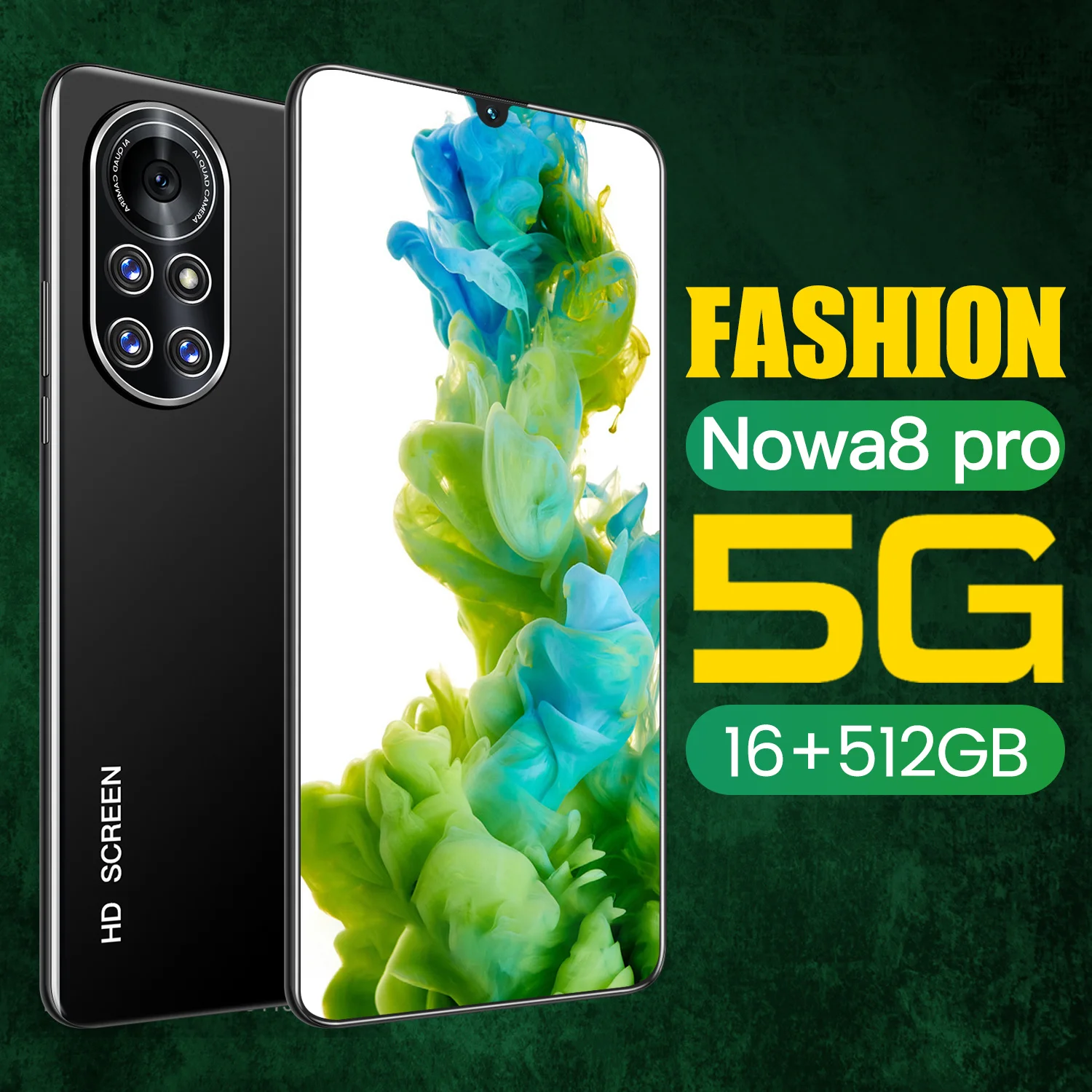 

Nowa8 Pro 7.1 Inch Full Screen 16+512GB Dual SIM Andriod Smartphones Global Version 6800mAh 10 Core 24+48MP Mobile Phone Celular