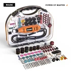 HILDA электрическая мини ДРЕЛЬ Dremel шлифовальная машина гравировальная ручка Мини дрель Электрический вращающийся инструмент шлифовальный станок Dremel аксессуары