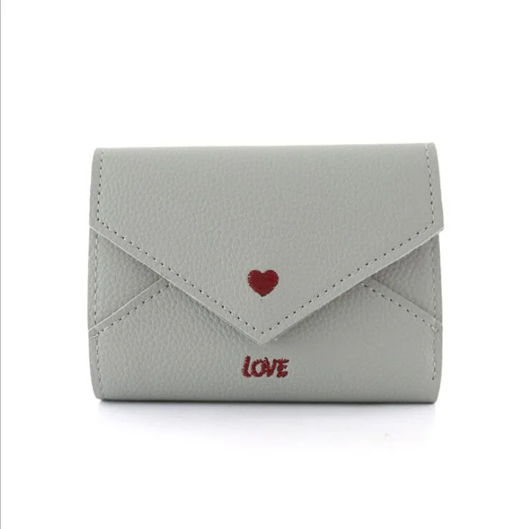 

Foreign Trade Fashion New Simple Small Fresh Lychee Pattern Love Wallet Female Short Korean Student Mini Wallet