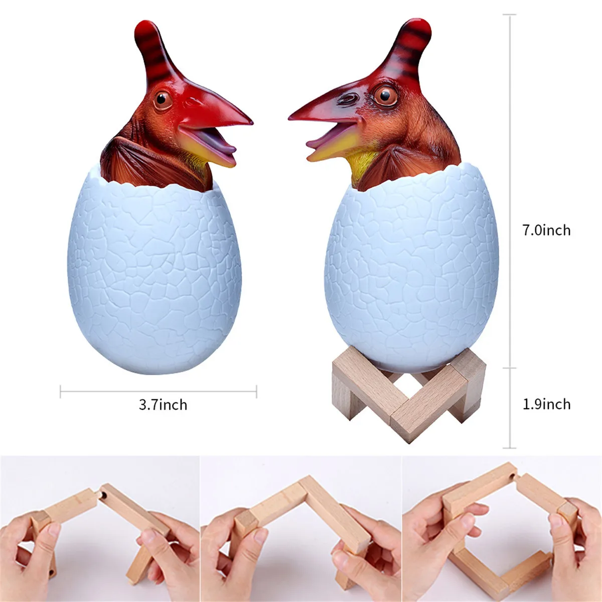 3D Динозавр ночник перезаряжаемое устройство управления лампа 16 цветов Изменение