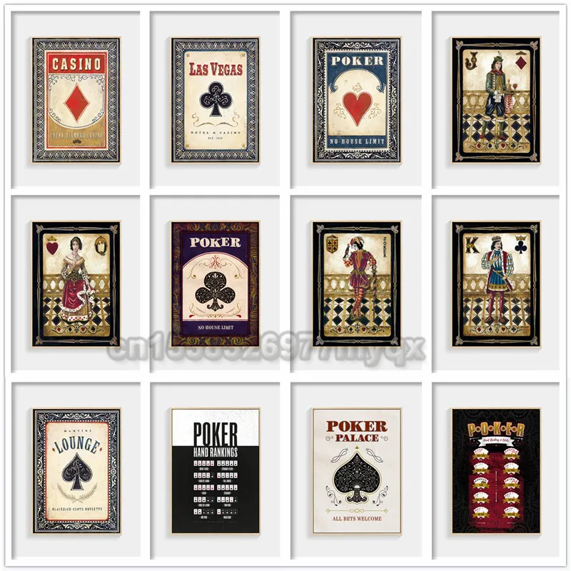 5D сделай сам алмазная живопись Постер в виде покерного сердца Французская