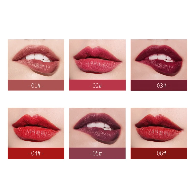 6 цветов с нарезкой на обоих концах косметика для губ помада карандаш Пикантные