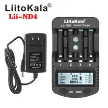 LiitoKala Lii-NL4 Lii-ND4 1.2V AA AAA 9V Battery Charger Ni-MH Ni-Cd Rechargeable Batteries Wall Desk Charging for Travel