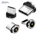 Магнитный адаптер Acgicea USB Type-CMicroLightning для телефонов iPhoneAndroid, 2A
