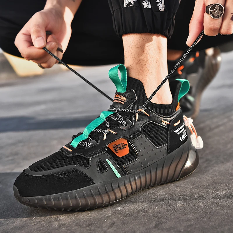 

New 2021 High Quality TPU Men's Running Shoes Outdoor Waterproof Sports Shoes Comfortable Training Shoes