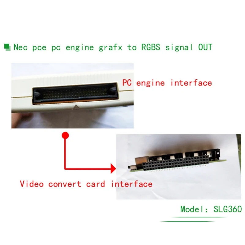 RGBS Card Video Booster Signal Output o for NEC PCE PC Engine Console Grafx TV AC Converter |