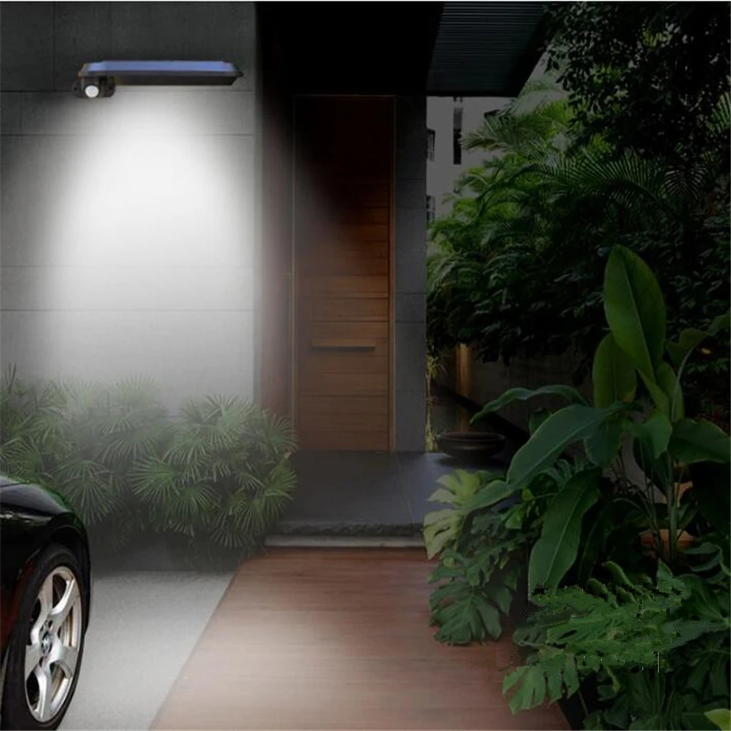 Солнечные огни датчик движения свет водонепроницаемый открытый беспроводной