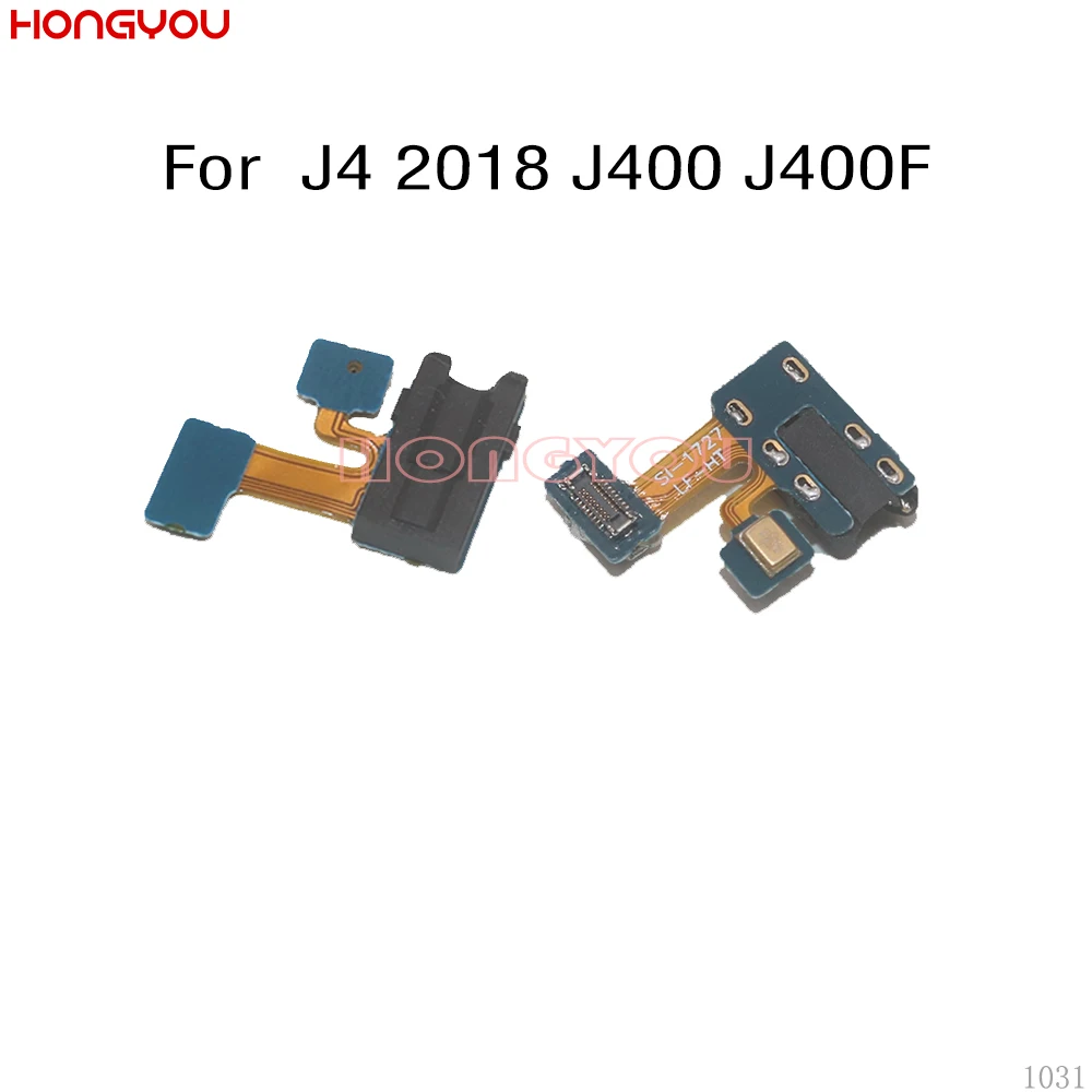 30 шт./лот для Samsung Galaxy J4 2018 J400 J400F разъем наушников аудио шлейф с микрофоном|Шлейфы