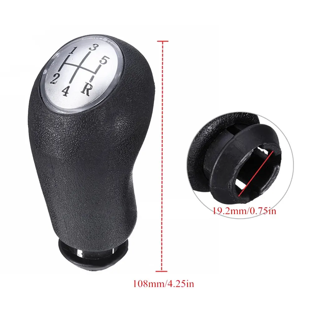 5 Speed Car Manual Gear Shift Knob Gearshift Shifter for Renault Clio III 2005-2009 Megane II 2002-2009 Scenic 2003-2006 | Автомобили и