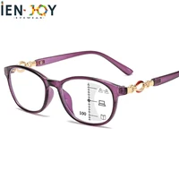 ienjoy progressive multifocal reading glasses women fashion womens cat glasses with diopters ladys metal optical eyeglasses