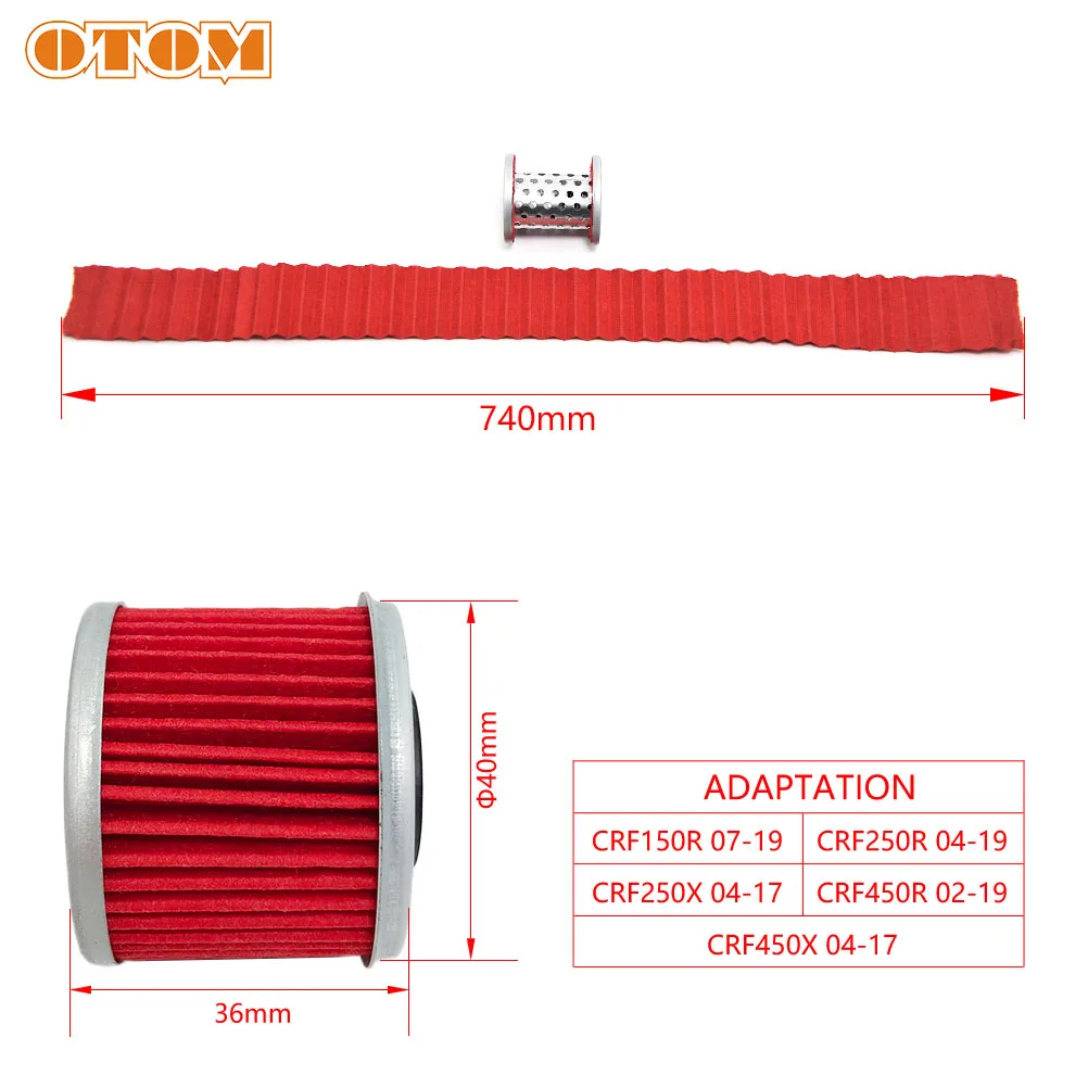 Масляные Фильтры OTOM 2 6PcsMotorcycle для HONDA CRF CRF150R CRF250R CRF250X CRF450R CRF450X очиститель