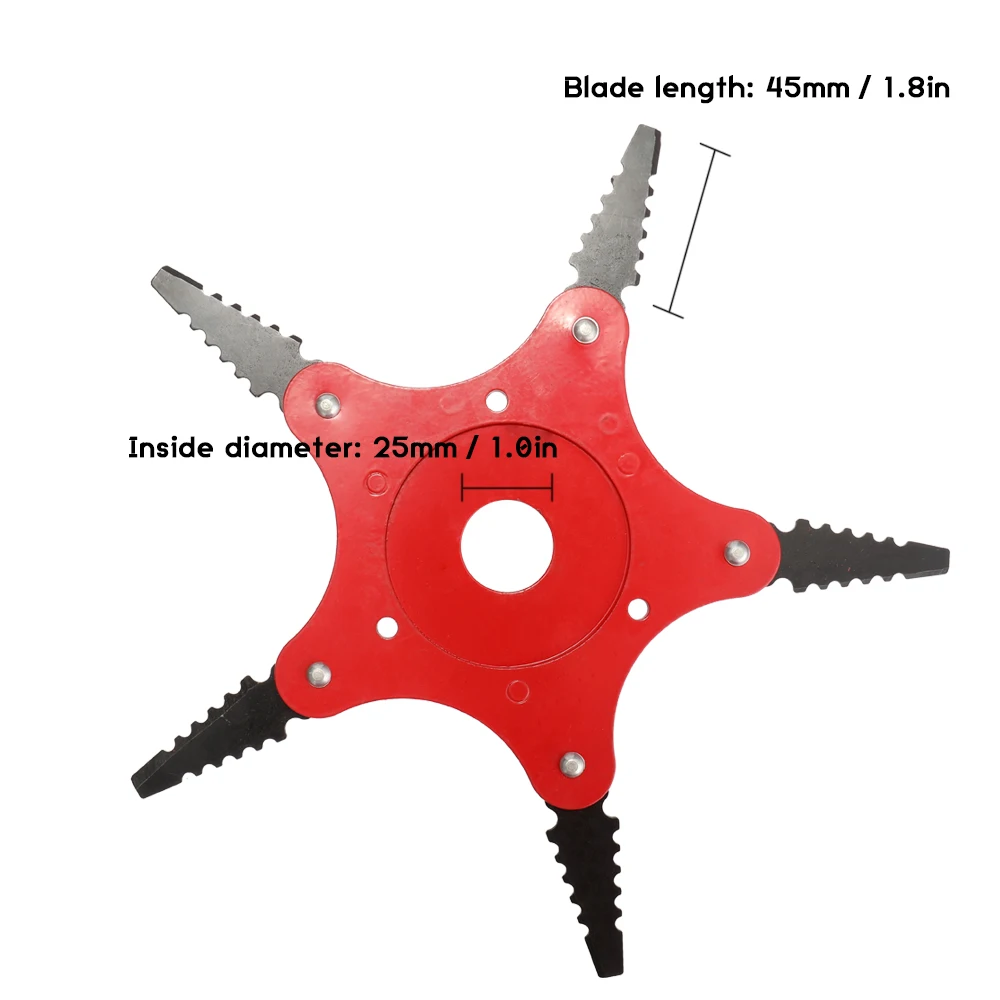 5T Lawn Mower Blade 180 Degrees Rotatable 360 Cutting Sawtooth Brush Cutter Garden Grass Trimmer Blades | Инструменты