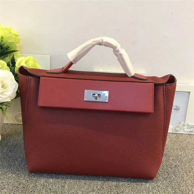 

24 / 24 new head leather women's bag with fashionable and elegant style in summer