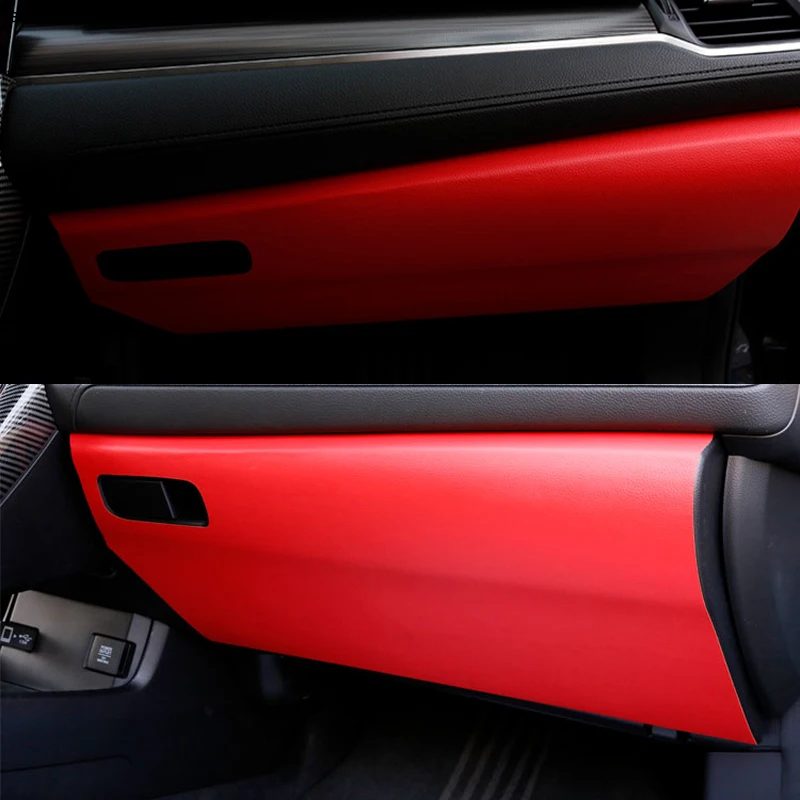 

Car Co-pilot Anti-Kick Pad Storage Box Anti-kick Protection Decorate Pad Mat For Honda Civic 10th 2019 2020 2018 2017 2016 2021