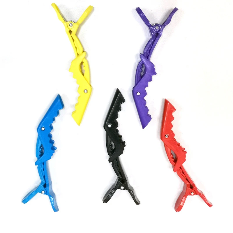 

10pcs/lot Plastic Hair Clip Hairdressing Clamps Claw Section Alligator Clips Barber For Salon Styling Hair Accessories Hairpin