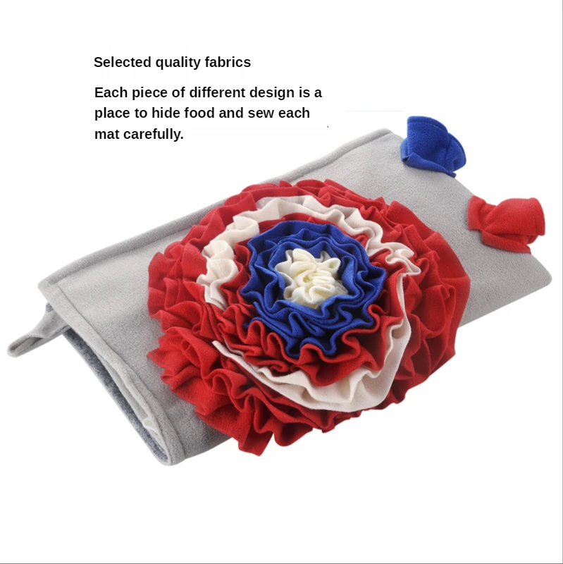 

Snuffle Mat Dog Puzzle Toys Increase IQ Slow Dispensing Feeder Mat Pet Cat Puppy Training Games Feeding Food Intelligence Toy