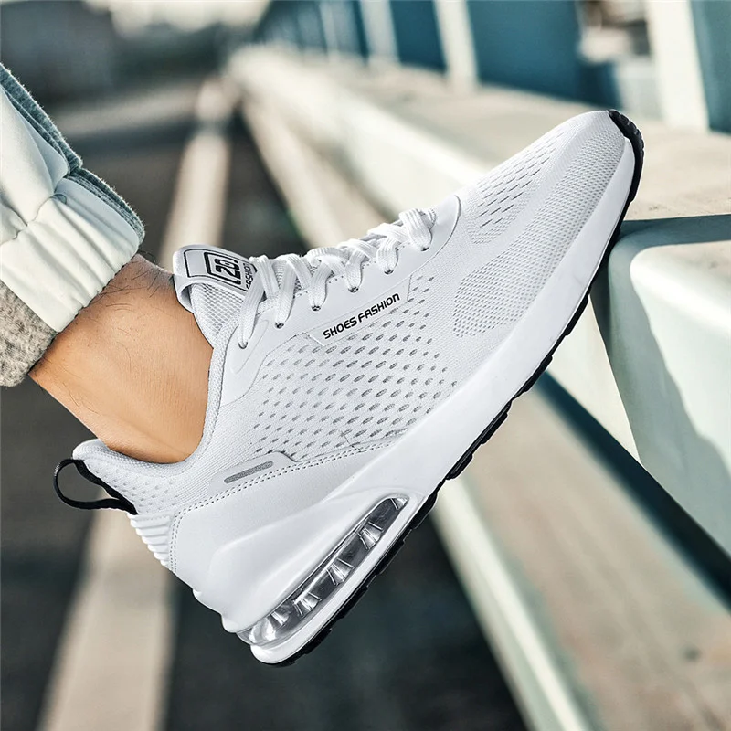 

Мужские кроссовки на платформе 2021, низкие дышащие мужские спортивные туфли, большой размер, удобная мужская спортивная обувь для бега с воз...