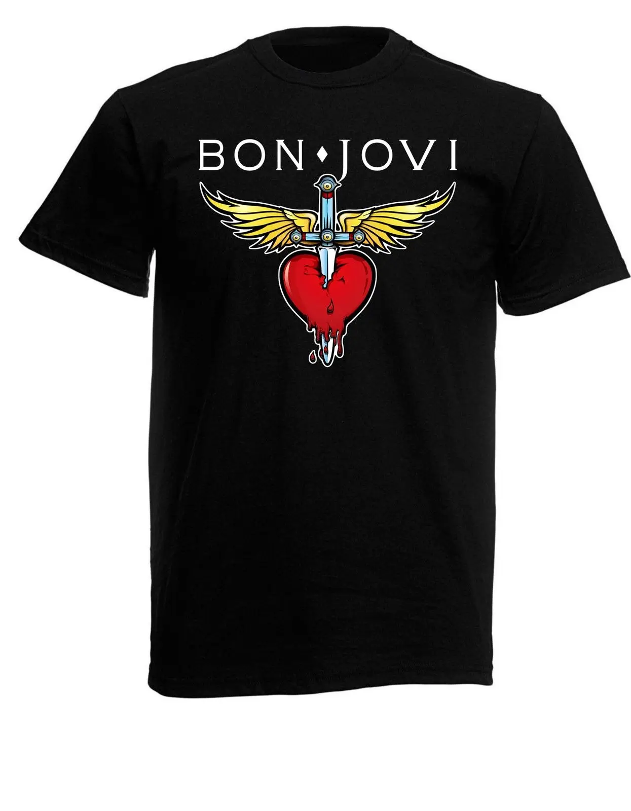 Bon Jovi 01 мужская и унисекс черная футболка в стиле рок новые размеры s xxxl|Мужские