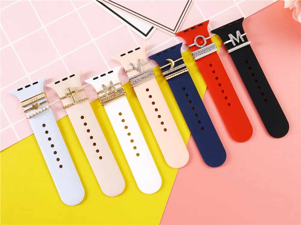 

For Apple iWatch1 2 3 4 5 6 monochrome silicone strap, the latest classic style of silicone wristband bracelet