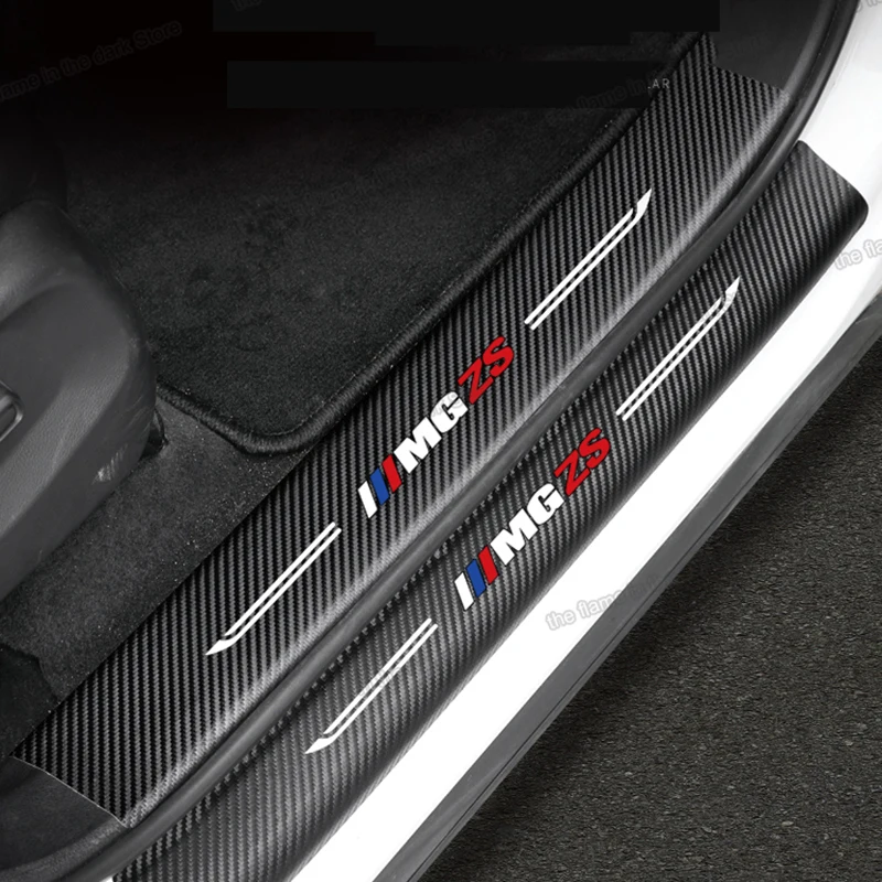 

Коврик Lsrtw2017 из волокнистой кожи для порога автомобильной двери, коврик для Mg Zs 2017 2018 2019 2020 2021, декоративные аксессуары, ковер ev