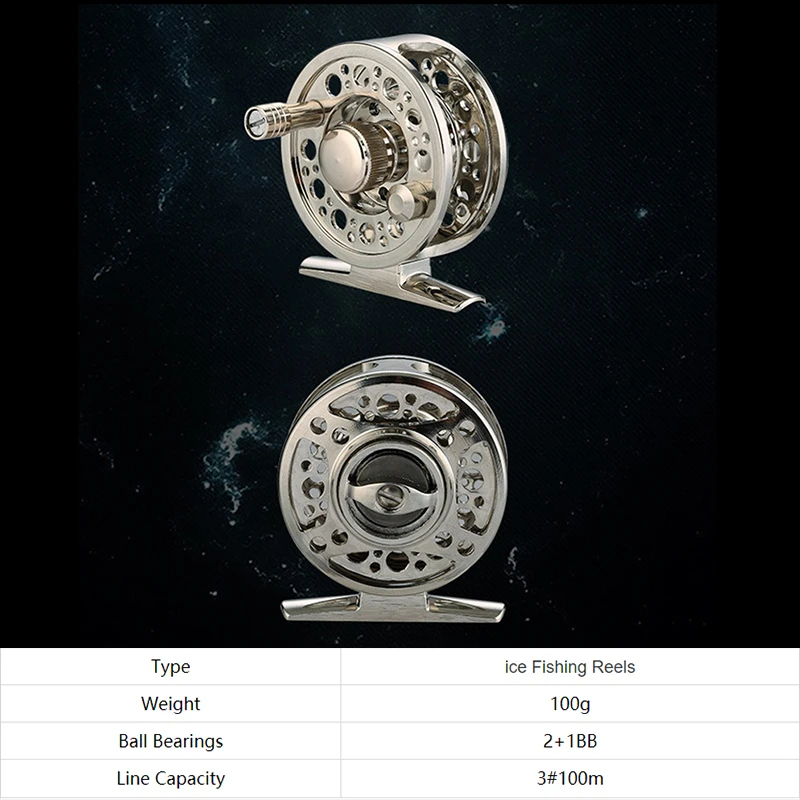 Катушка для подледной рыбалки нахлыстом катушка из алюминиевого сплава ловли