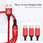 Автомобильный Стайлинг 3 в 1 Type C Lightning Micro USB кабель для быстрой зарядки для Skoda Octavia Rapid Kodiaq Fabia Yeti Karoq Kamiq Superb