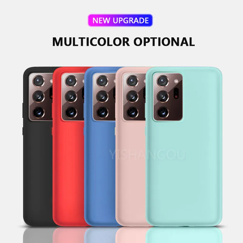 Для Samsung A51 A71 A50 A70 S20 S21 FE чехол из жидкого силикона мягкий для A31 A21S ультра S10 S9 плюс