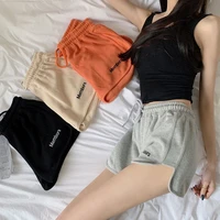 new women shorts all match pant summer casual lady loose solid leisure female workout waistband skinny stretch shorts