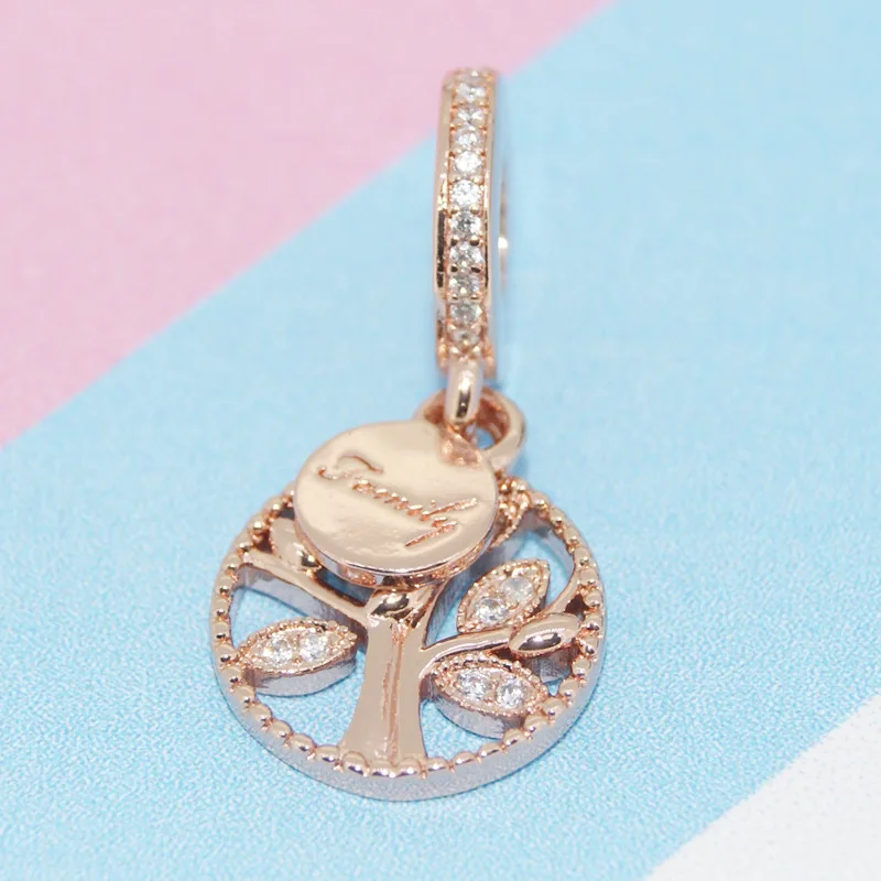 925 стерлингового серебра DIY ювелирных украшений бусы Семья наследие подвеска с