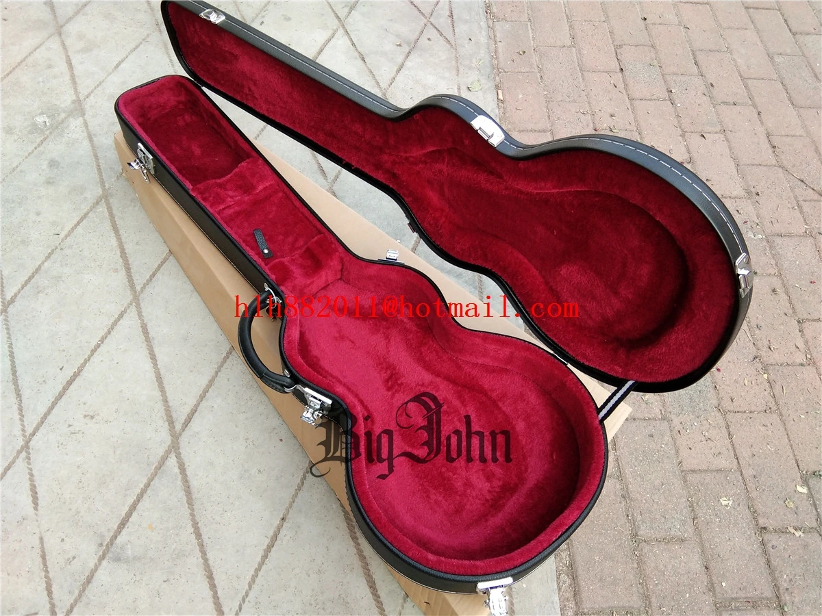 Новый большой жесткий чехол для электрогитары John в черном цвете гитары Lp/ST BJH-128 129