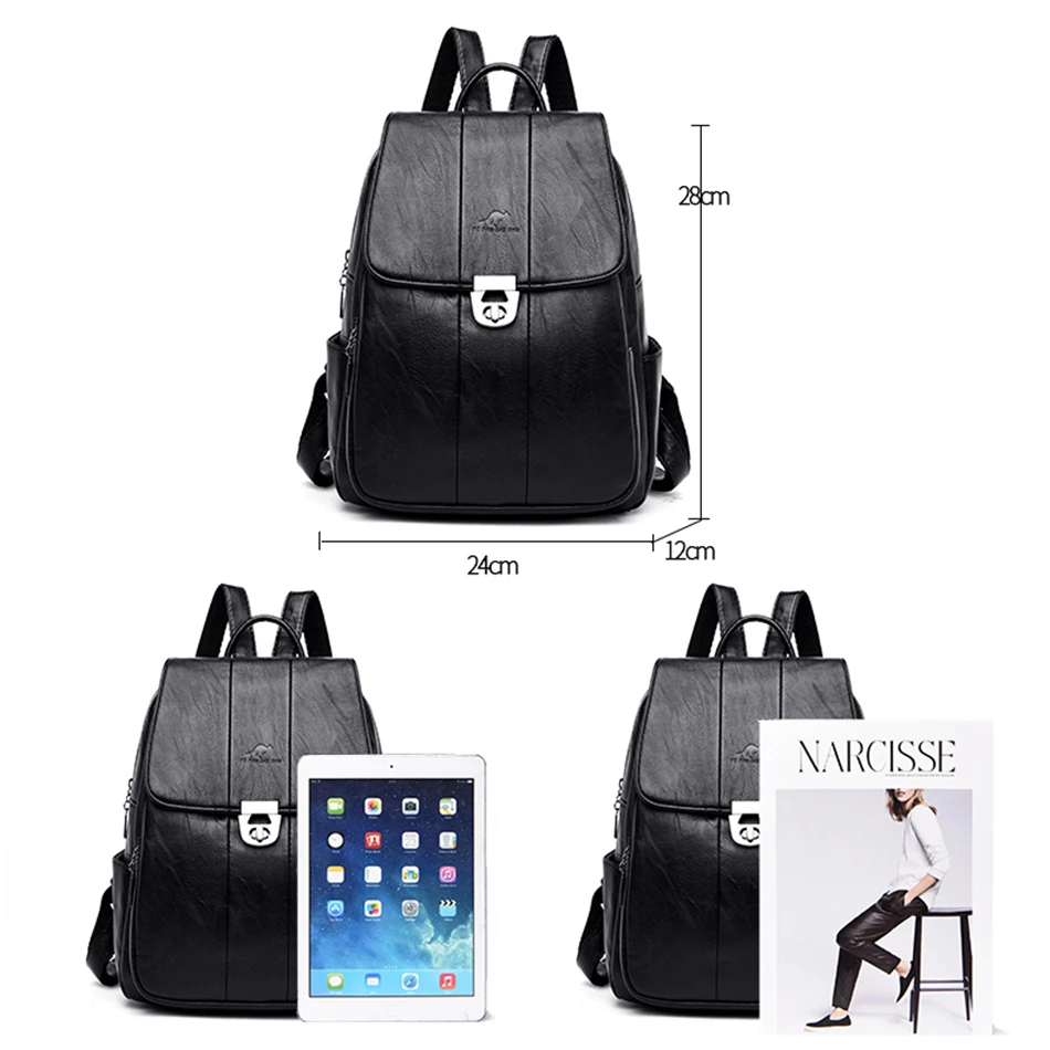 Модный роскошный женский рюкзак с текстурным замком школьные ранцы из мягкой