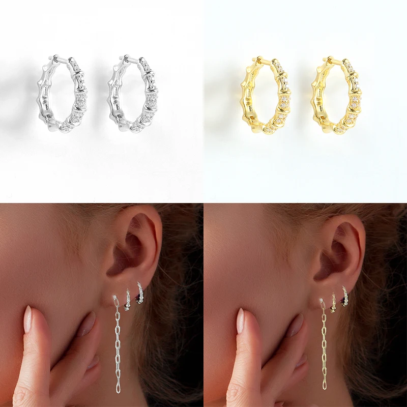 Женские винтажные серьги BOAKO из серебра 925 пробы с бриллиантами и цирконием