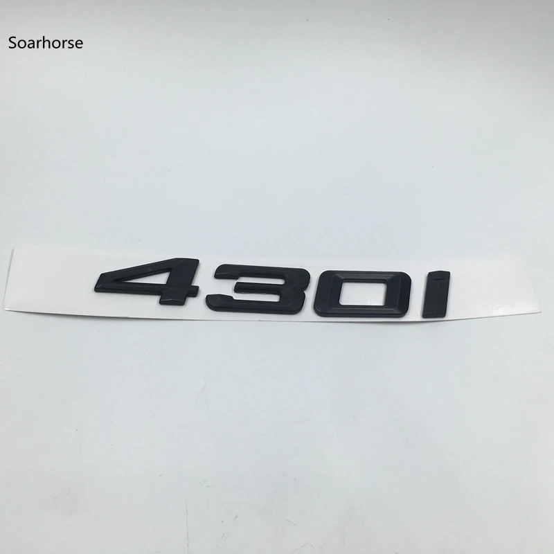 Soarhorse Черный ABS 420i 428i 430i 440i 435i 450i 480i буквы значок наклейка для BMW 4 серии F32 F33