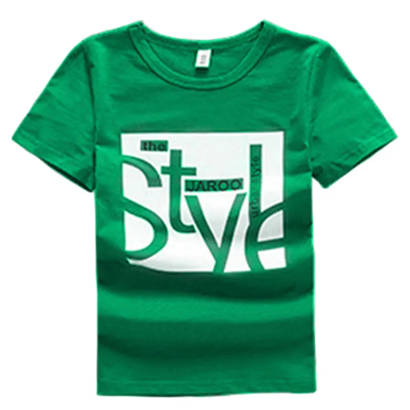 Модные футболки для мальчиков Детская летняя одежда футболка с короткими