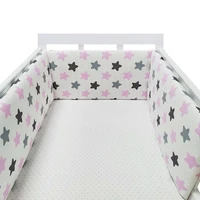 collapsible star design baby bed bumper cotton one piece baby crib protection pad cot bumpers in crib for newborns