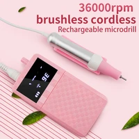 portable cordless brushless ceramic nail drill manicure machine nail file electric rechargeable nail art drill equipment tool