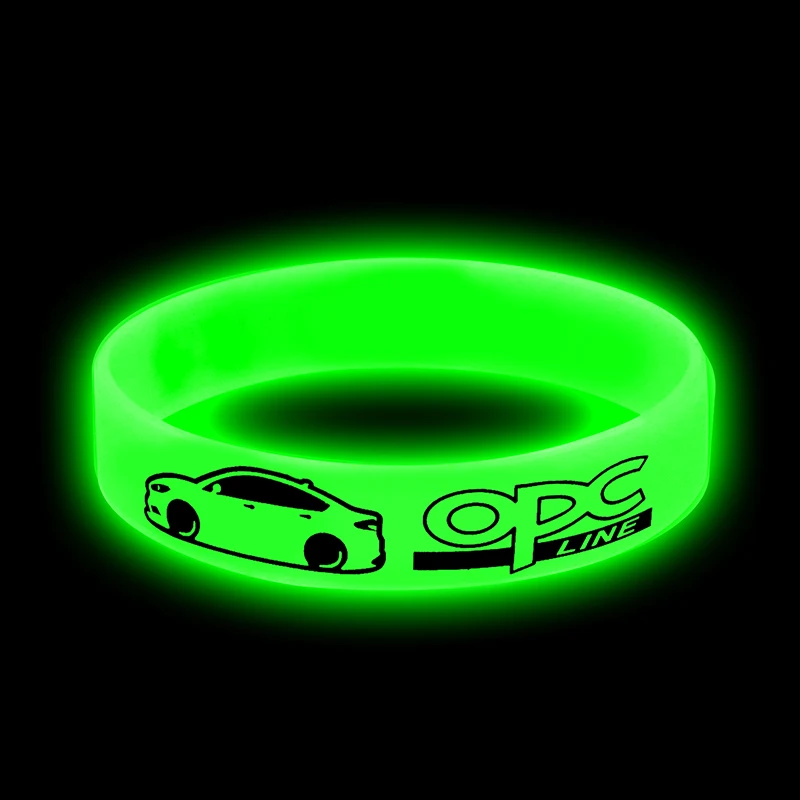 1pcs Luminous car badge Silicone holographic bracelet sport for Opel Zafira Astra Vectra styling Car accessories | Автомобили и