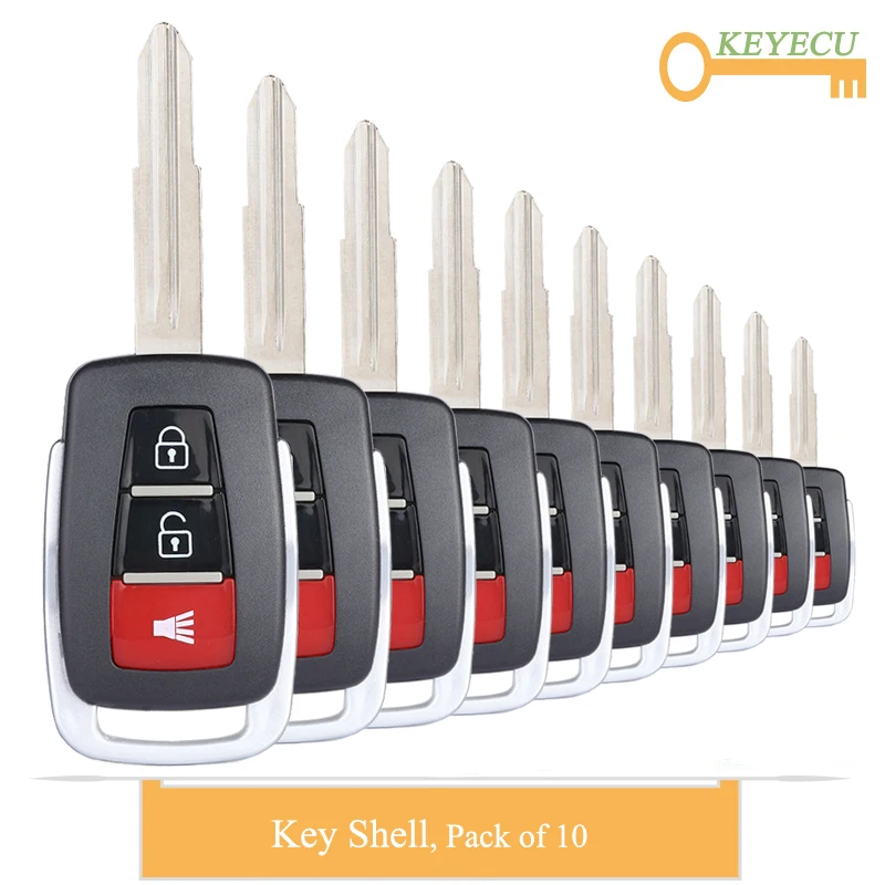 KEYECU 10 шт. бесключевая запись транспондер дистанционный Автомобильный ключ