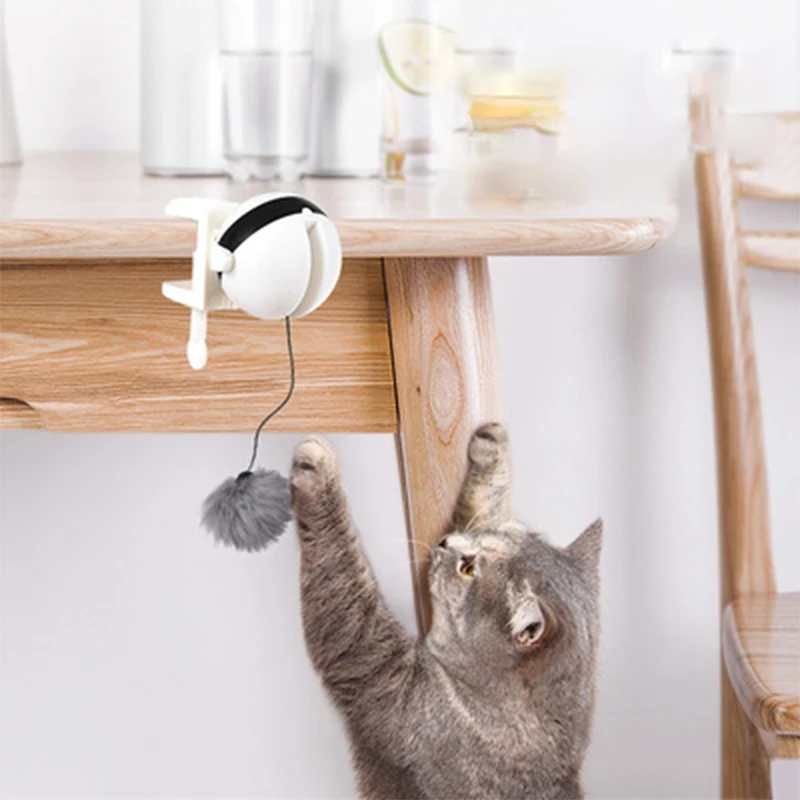 

Automatic Battery Cat Toy Ball Interactive Self Playing Teaser Smart Pet Ball Toys Supplies for Cats Kitten To Exercise Supplies