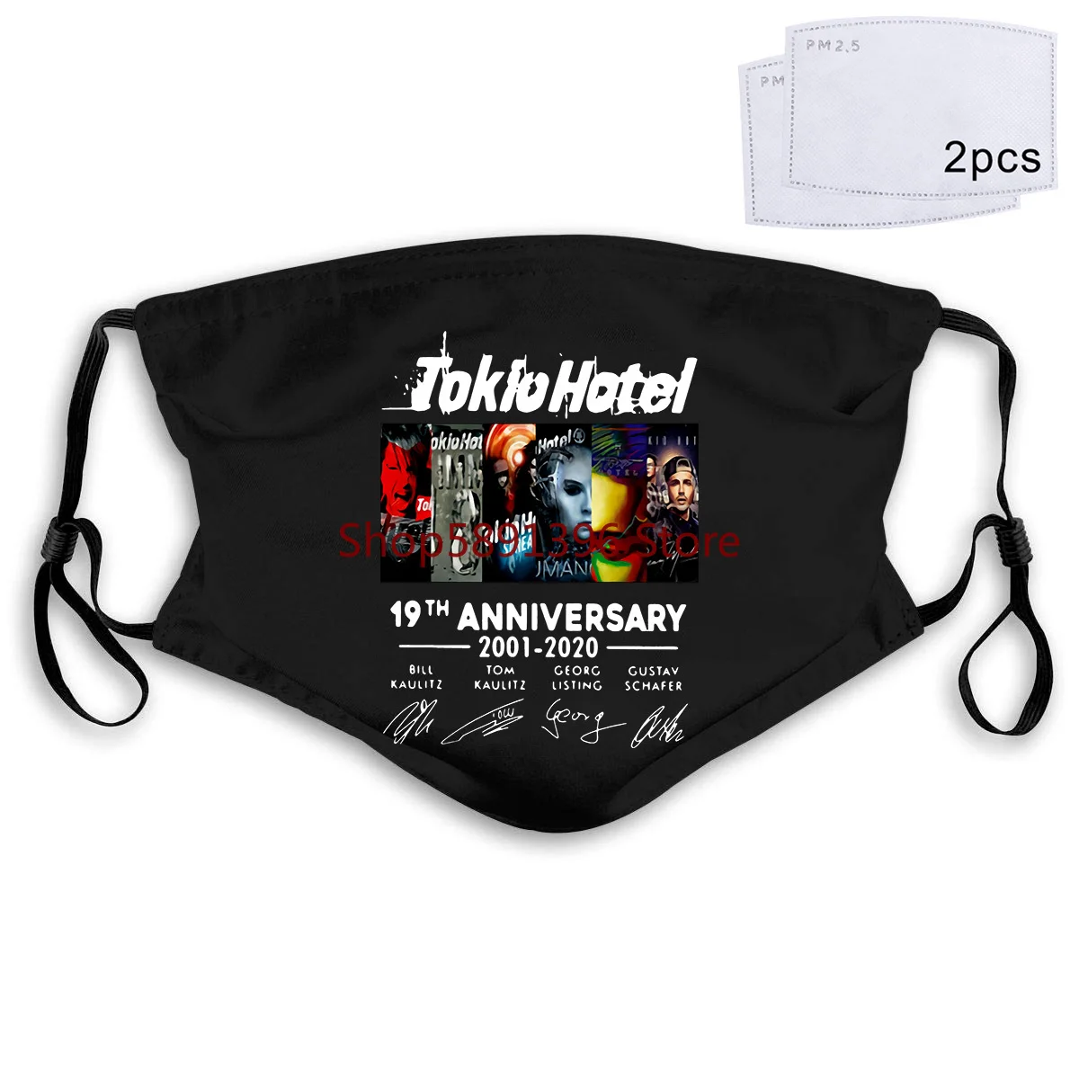 Tokio Hotel 19-я годовщина 2001 2020 спасибо за маску памяти PM2.5 | Аксессуары для одежды