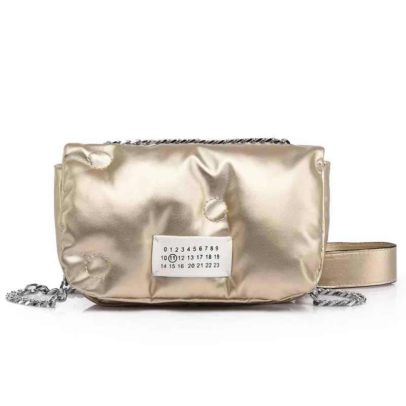 

Jin Mantang Shoulder Bag Brand Designer PU Leather Women's Crossbody Bag Fashion Chain Messenger Bag Small Square Shoulder Bag